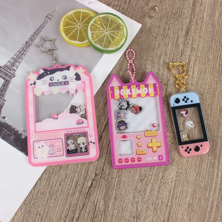 Acrylic Shaker Keychain Custom Openable Popular Sheep Custom Acrylic Shaker Keychain Glitter Refillable Shaker Keychain Charm