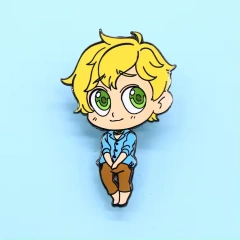 Custom Transparent Animal Kpop Souvenir Soft Lapel Pin Glitter Logo Badge Lapel Pins Anime Hard Enamel Pins Badge With Chain