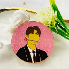 No MOQ Hard Enamel Pin Custom Metal Logo Soft Enamel Pin Gold Anime Cartoon Cute Animal Badge Kpop Glitter Lapel Pin Custom