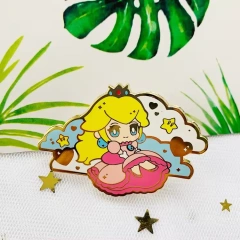 No MOQ Wholesale Custom Cartoon Anime Cartoon Metal Hard Lapel Pin Badge Glitter Cute Enamel Pin Customised Enamel Pins Logo