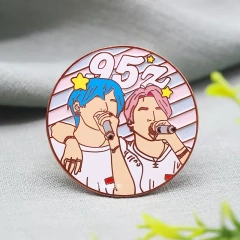 Custom Metal Badge Art Animal Logo Anime Rainbow Enamel Pin Soft Enamel Pins Glow In Dark Hard Enamel Pin China Manufacturer