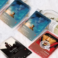 Personalized Custom Acrylic CD Case Keychain Mini Acrylic NFC Keychain Box Stand Printed Photo Custom Acrylic CD Charm NFC Chip