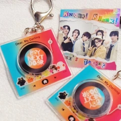 Personalized Custom Acrylic CD Case Keychain Mini Acrylic NFC Keychain Box Stand Printed Photo Custom Acrylic CD Charm NFC Chip