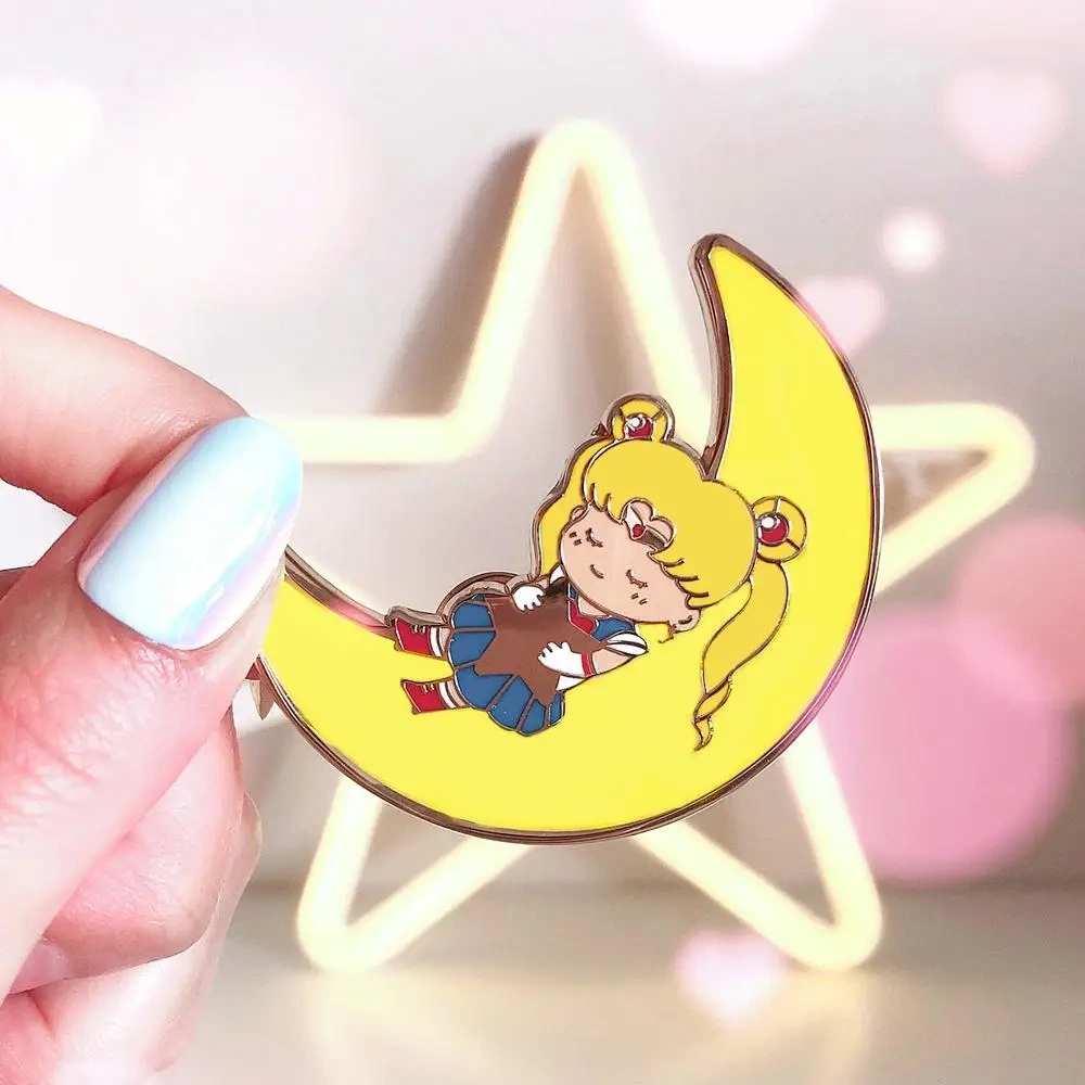 Wholesale Custom Cute Cartoon Anime Soft Pin Lapel Pins With Printing Hard Enamel Pin For Souvenir Gifts Metal Badge Logo