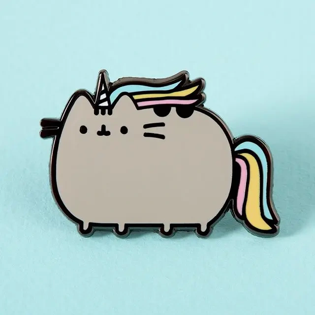 Wholesale Custom Hard Enamel Pin Black Plated Soft Enamel Lapel Pin Cute Anime Cartoon Badge Pins Printed Logo