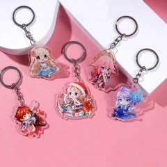 Custom Double Sided UV Printing Laser Cut Blank Logo Cute Anime Maker Custom Keychain Acrylic
