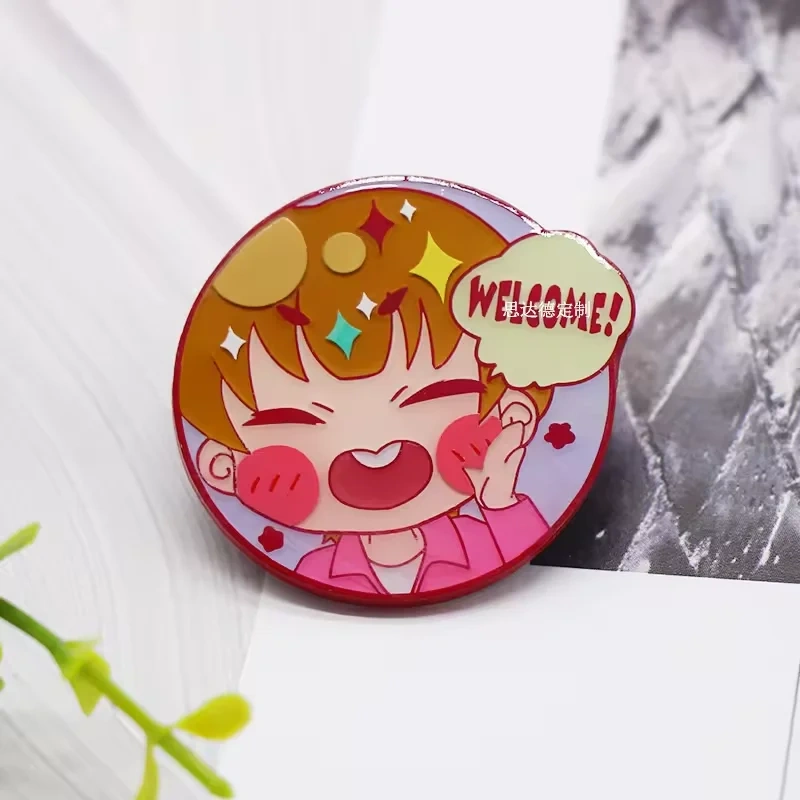 Custom Metal Badge Art Animal Logo Anime Rainbow Enamel Pin Soft Enamel Pins Glow In Dark Hard Enamel Pin China Manufacturer