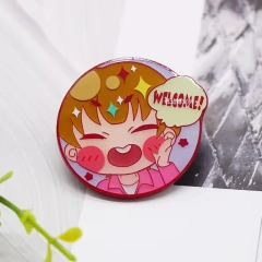 Custom Metal Badge Art Animal Logo Anime Rainbow Enamel Pin Soft Enamel Pins Glow In Dark Hard Enamel Pin China Manufacturer