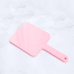 Gold Mini Small Hand Square Pocket Mirror Tiles Custom Handheld Makeup Mirror With Logo