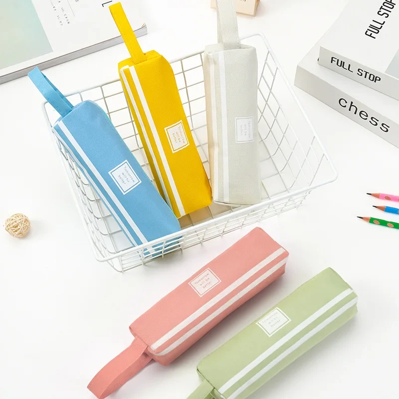Wholesale Pencil Cases Bags With Custom Logo Cute Cartoon Girl Beautiful Pencil Bag School Pencil Bag Canvas