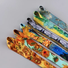 Personalised Custom Design Lanyards Woven Embroidered Polyester Mini Kawaii Lanyard Phone Case With Lanyard For Sublimation