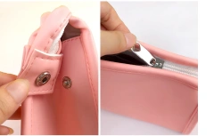 Wholesale Cute Make up Leather Makeup Bag Luxury Travel Cosmetic Bag Custom Logo Travel Electronic Accessories Organizer Pouch