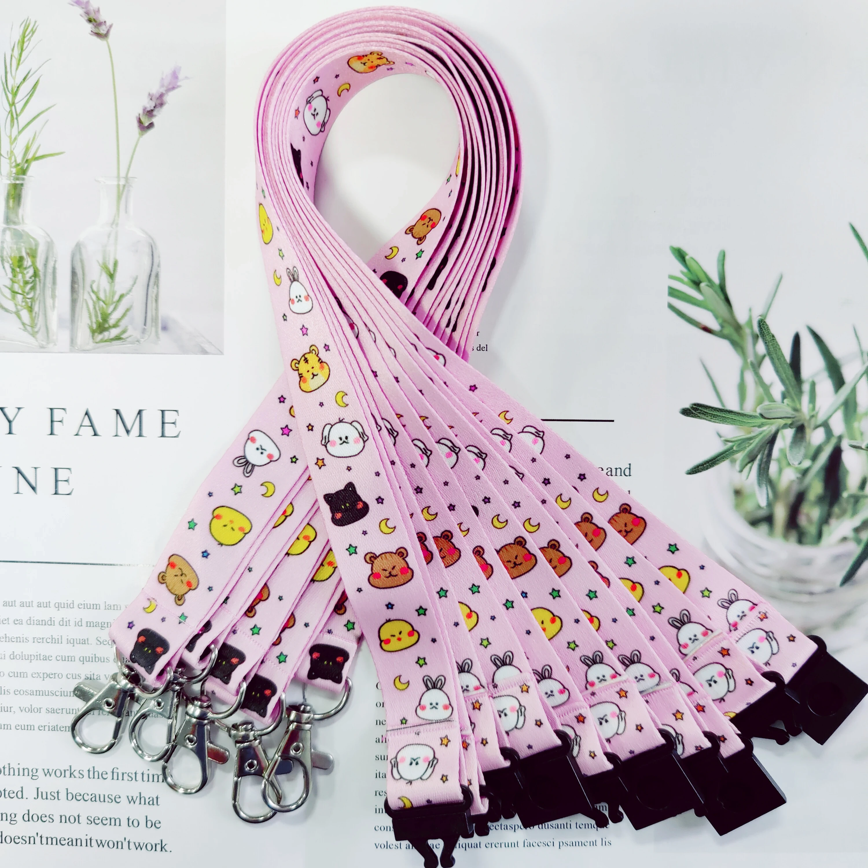 Wholesale Phone Printed Lanyard Design Custom Nylon Lanyards Keychain Polyester Lanyards With Logo Custom