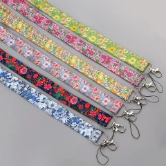 Cute Teacher Key Chain Lanyard Sublimation Accessories Woven Black Lanyard Printing Nurse Polyester Lanyards With Logo Custom