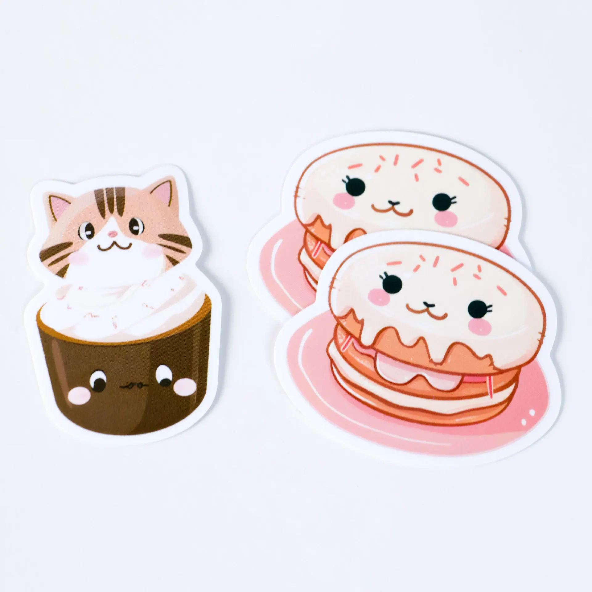 Promotional Cute Kawaii Cartoon Anime Logo Stickers Custom Packing Label Sticker Printer Die Cut Holographic Decorative Stickers