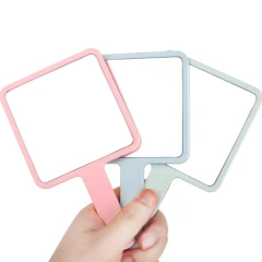 Square Makeup Mirror Handheld Vanity Mirror Hand SPA Salon Makeup Vanity Cosmetic Compact Mirror for Women