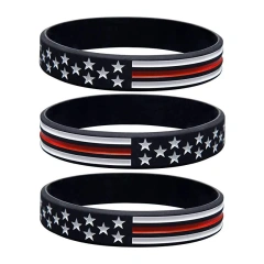 Promotional Wristbands Rubber Logo Custom Silicone Wristbands Keychain Silicon Wrist Bands Silicone Bracelets Customize