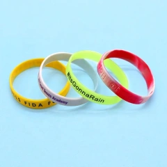 Wholesale New Debossed Wrist Bands Personalized Scented Silicone Bracelet Promotion Gift Custom Thin Rubber Silicone Wristband