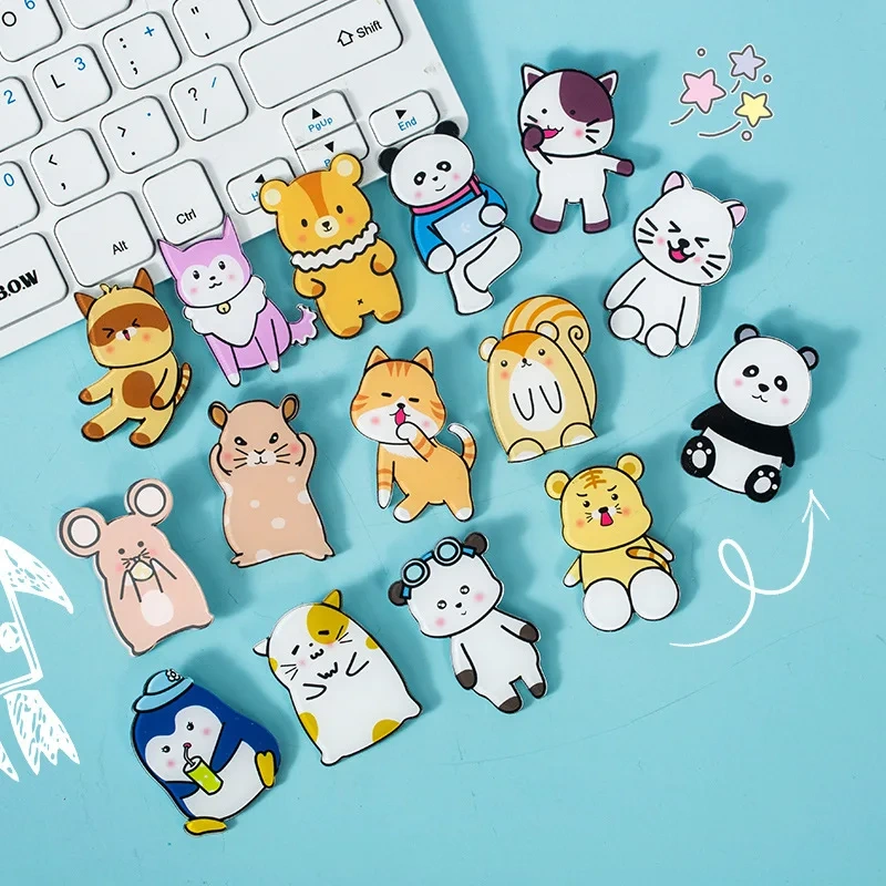Custom Anime Cartoon Acrylic pins Keychain Personalized Cute Clear Pin Customized Acrylic Pins Fridge Magnet