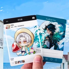 Custom Print Digital Photocard Kpop Anime Clear Business Card Printing pvc Acrylic Transparent Photo Card Keychain Wholesale