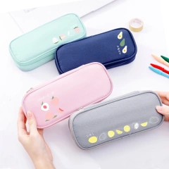 Custom Pencil bag Custom Design Digital Print Nylon School Bags Pencil Case Cartoon Anime Cute Pencil Zipper Bag For Girls