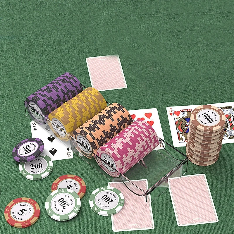 Wholesale Professional Poker Chips 14g Magnetic Metal Poker Chip Sets Custom Ceramic Poker Chips With Custom Logo