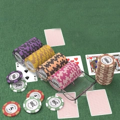 Wholesale Professional Poker Chips 14g Magnetic Metal Poker Chip Sets Custom Ceramic Poker Chips With Custom Logo