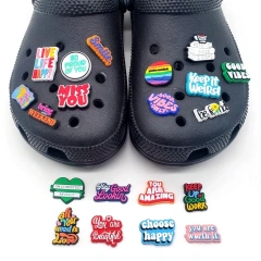 Custom PVC Mini Cute Animals Letter Shoe Accessories Wholesale Shoes Charms Designer Shoe Charm New Arrival