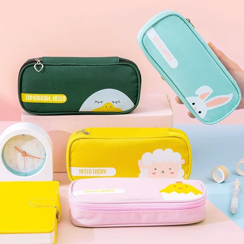 Promotional Custom Pencil Case For School Pencil Case For Kids Children Korean Anime Cartoon Pencil Bag For Boys