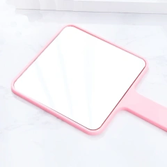 Gold Mini Small Hand Square Pocket Mirror Tiles Custom Handheld Makeup Mirror With Logo