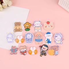Custom Acrylic Hair Pin Button Acrylic Badge Pin With Magnetics Personalized Acrylic Pin Custom Printed Logo Cartoon Anime Name