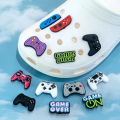 Wholesale Food Christmas Sports Football Animal Car Cartoon Anime Luxury Shoe Charms Pvc Rubber Soft Custom Shoe Charm Logo