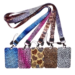 Personalised Custom Design Lanyards Woven Embroidered Polyester Mini Kawaii Lanyard Phone Case With Lanyard For Sublimation