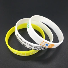 Personalized Glow In Dark Bangle Wrist Band Wristband Silicone Rubber Silicone Keychain Bracelet Silicone Wristbands Custom Logo