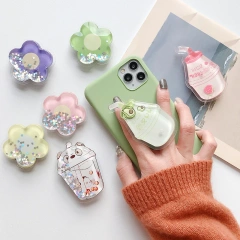 Custom Anime Acrylic Phone Grip Cute Mobile Phone Grips Holder Sticky Sublimation Magsafe PoP Sockets Phone Grip Acrylic Standee