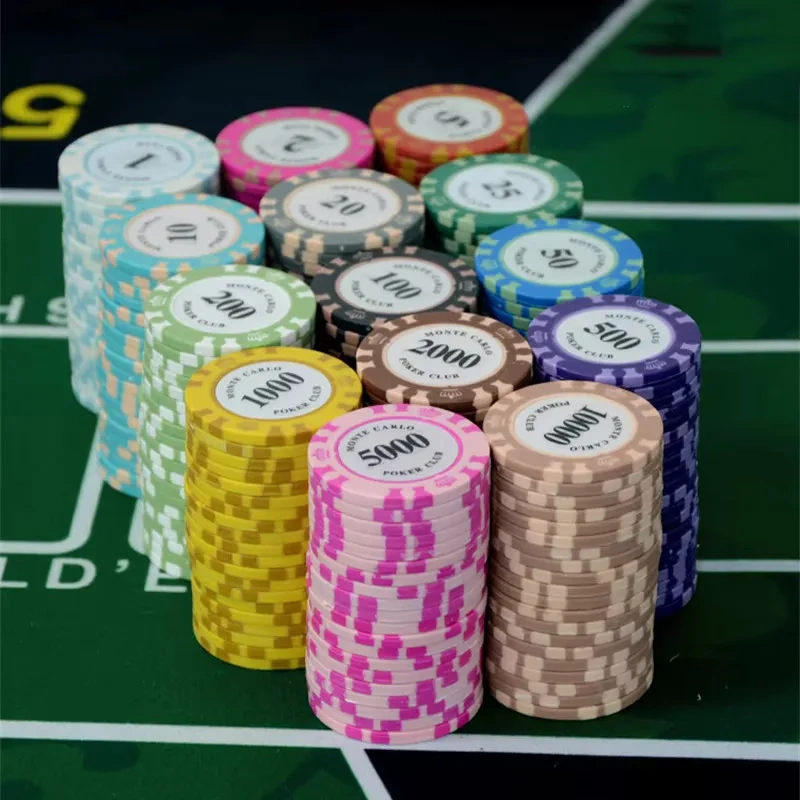 Wholesale Poker Chips Set 500 EPT Ceramic Poker Chip Blank Entertainment 14g 10g Custom Spoker Chips Logo