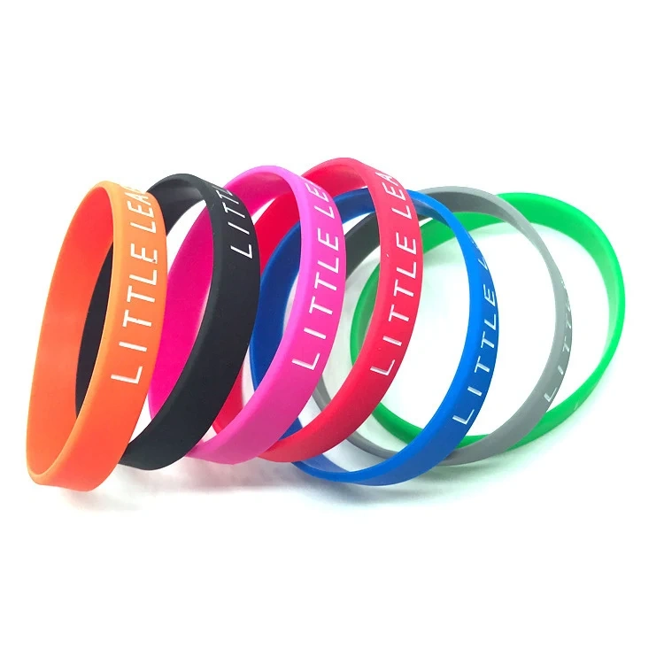 Customized Logo Brand Personalized Silicone Bracelets For Promotion Gifts Sports Wristband Custom Silicone Bracelet