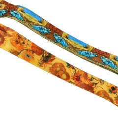 Personalised Custom Design Lanyards Woven Embroidered Polyester Mini Kawaii Lanyard Phone Case With Lanyard For Sublimation