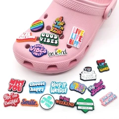 Custom PVC Mini Cute Animals Letter Shoe Accessories Wholesale Shoes Charms Designer Shoe Charm New Arrival