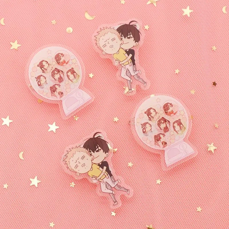 Custom Acrylic Pin Manufacturer Cartoon Anime Acrylic Hair Pin  Epoxy Lapel Pin Bage Koala Custom Shape Acrylic Keychain