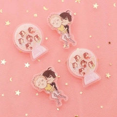 Custom Acrylic Pin Manufacturer Cartoon Anime Acrylic Hair Pin  Epoxy Lapel Pin Bage Koala Custom Shape Acrylic Keychain