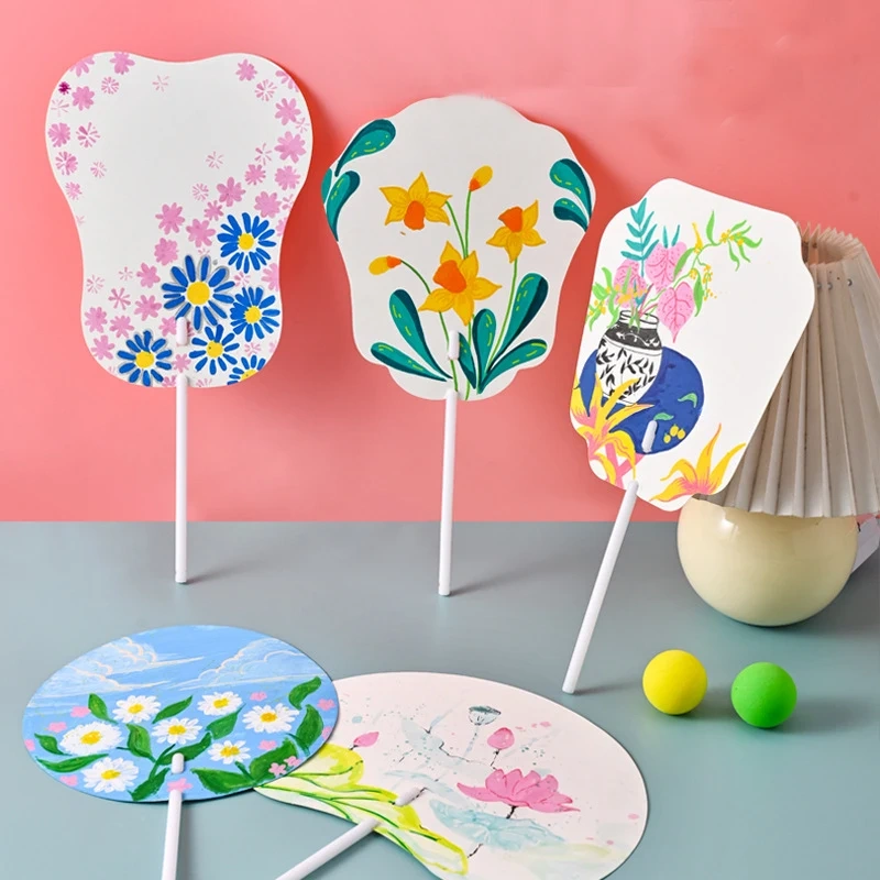 Personalized Custom cmyk Printed Portable Mini Hand Fan Small Advertisement Plastic Fan Cartoon Anime Customized Kpop Pvc Fan