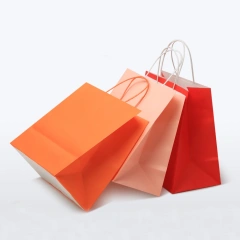 Promotional Paper Bag Custom Paper Bags with Your Own Logo Food Clothes Gift Shopping Brown Kraft Paper Bag with Handle