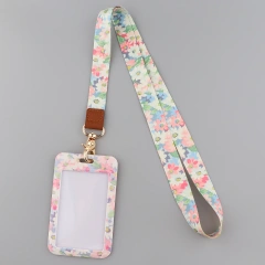 Small Leaves Neck Strap Lanyards for keys ID Card Anime Cell Phone Straps USB badge Holder DIY Phone Flowers Lanyard Keychain