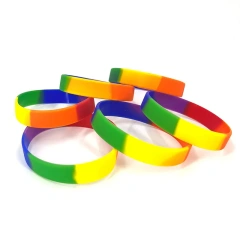 Promotional Wristbands Rubber Logo Custom Silicone Wristbands Keychain Silicon Wrist Bands Silicone Bracelets Customize