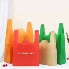 Custom Non-woven Tote Bag With Logo Laminated Non Woven Bag Recycle Reusable Grocery Gift T Shirt Non Woven Shopping Bag