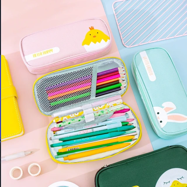 Promotional Custom Pencil Case For School Pencil Case For Kids Children Korean Anime Cartoon Pencil Bag For Boys