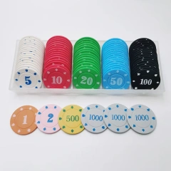 Wholesale Poker Chips For Integrate Chips Poker Set Professional Ceramic Clay Poker Chips With Custom Logo