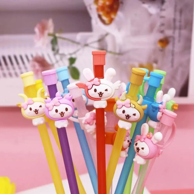 8mm 10mm Christmas Halloween Straw Toppers Wholesale Custom Straw Topper Charms Gaming Sports Football Silicone Straw Toppers