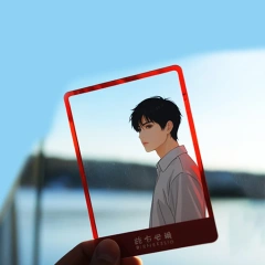 Custom Print Digital Photocard Kpop Anime Clear Business Card Printing pvc Acrylic Transparent Photo Card Keychain Wholesale